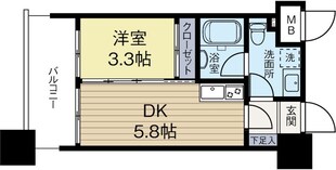 呉服町駅 徒歩10分 6階の物件間取画像